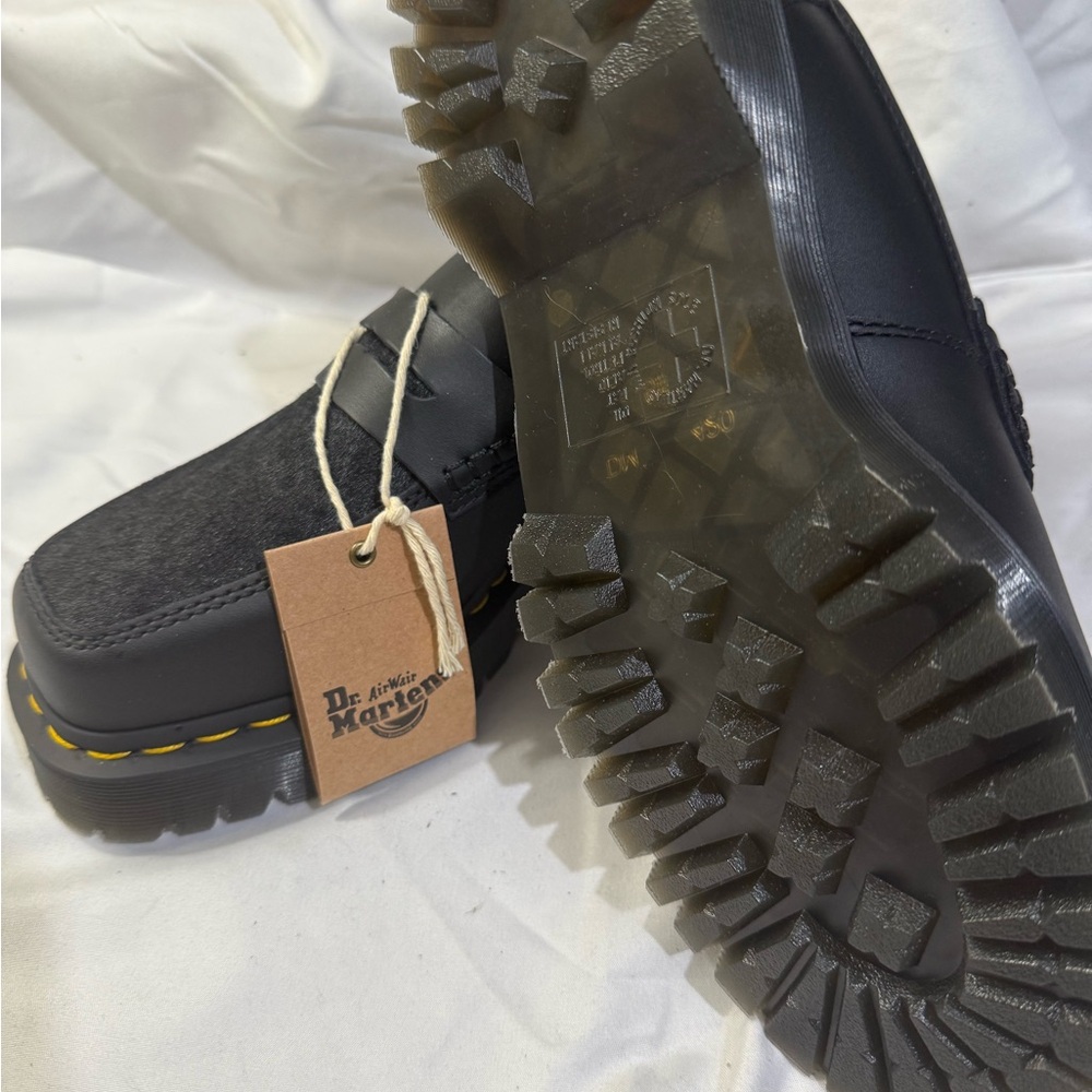 Dr Martens Unisex PENTON BEX SQUARE TOE HAIR-ON & LEATHER LOAFERS W/Size7 M/S 6 - Picture 4 of 7